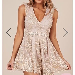 Brand new never worn glitter romper